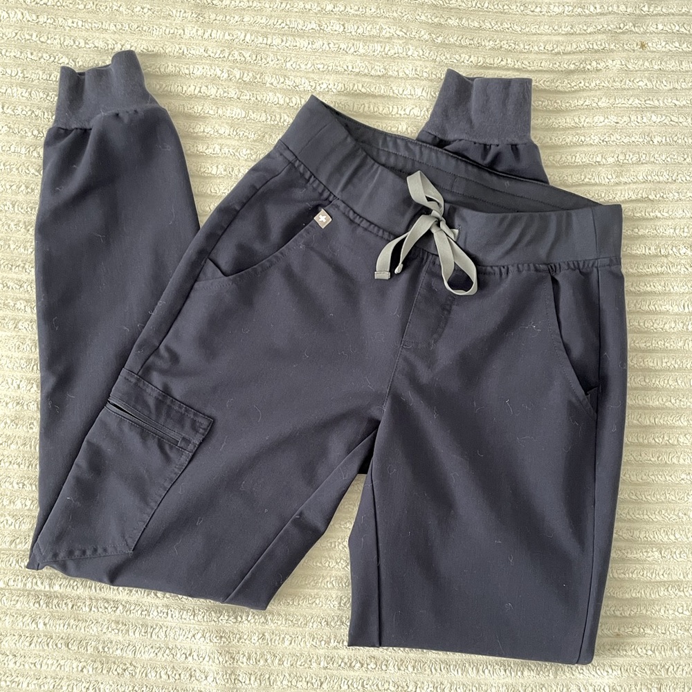 Figs Scrub Pants Navy Zamora Joggers XS Tall
